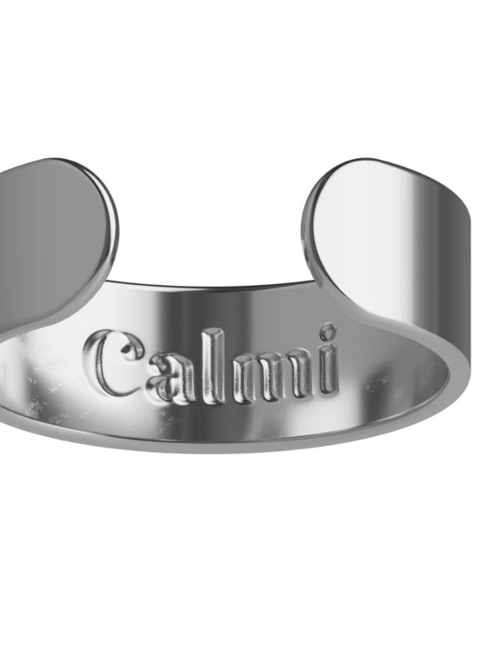 NWT Calmi The Original Chrome Adjustable Ring UNISEX